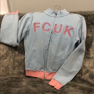 FCUK Vintage zipper sweat jacket